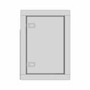 450 X 320 X 100 Enclosure Flush Mounting | CAD Model for Energy Systems_0_0_degree_snapshot