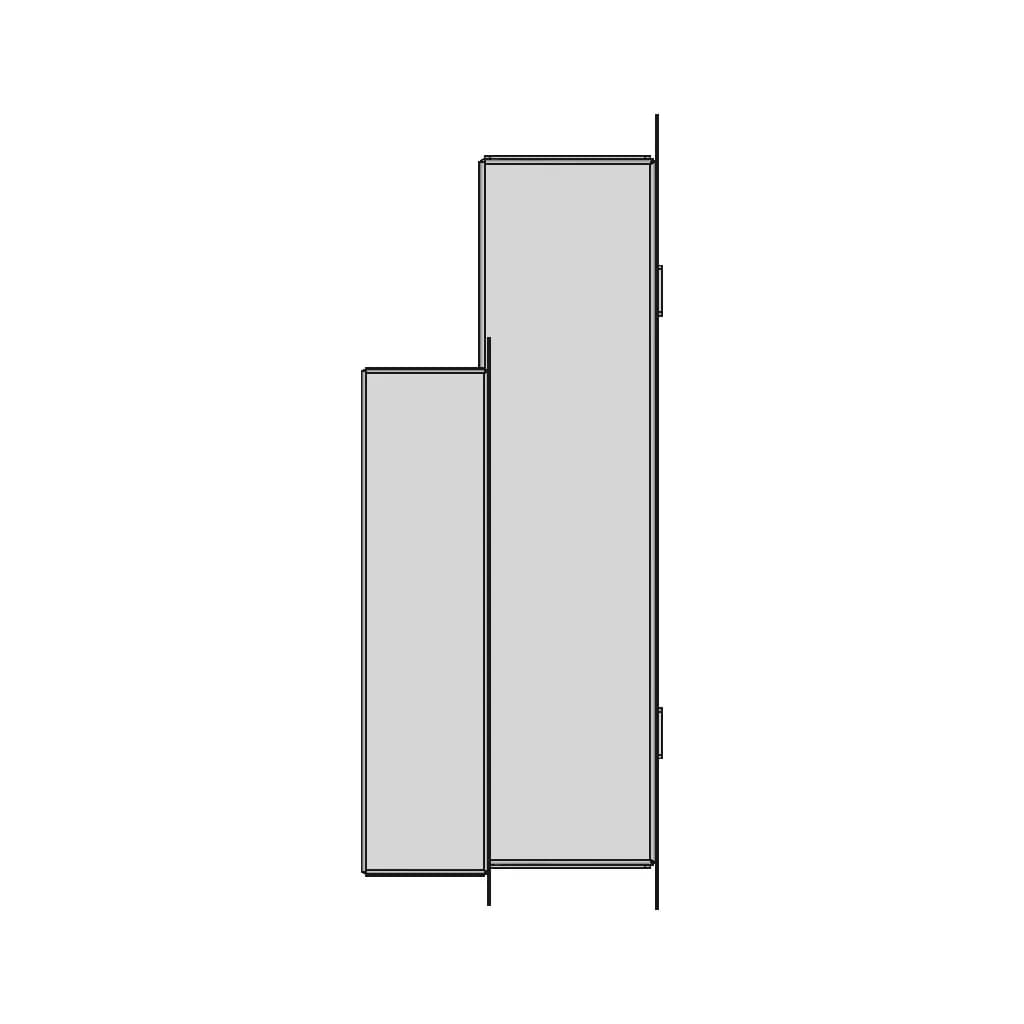 450 X 320 X 100 Enclosure Flush Mounting | CAD Model for Energy Systems_0_270_degree_snapshot