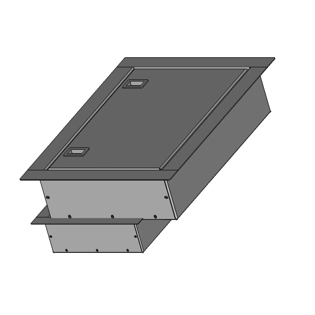450 X 320 X 100 Enclosure Flush Mounting | CAD Model for Energy Systems_60_30_degree_snapshot