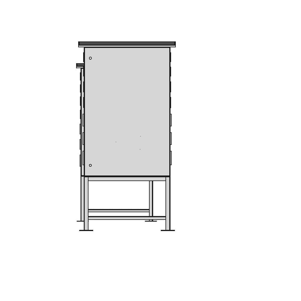 1200 X 80 X 300 Socket Panel 1 | CAD Model for Energy Systems_0_0_degree_snapshot