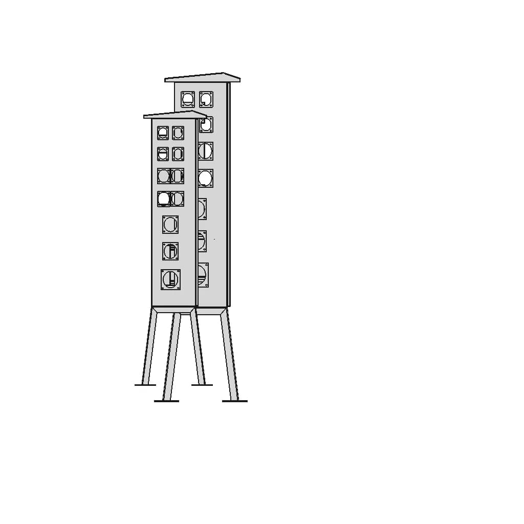 1200 X 80 X 300 Socket Panel 1 | CAD Model for Energy Systems_0_270_degree_snapshot