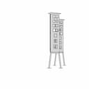 1200 X 80 X 300 Socket Panel 1 | CAD Model for Energy Systems_0_90_degree_snapshot