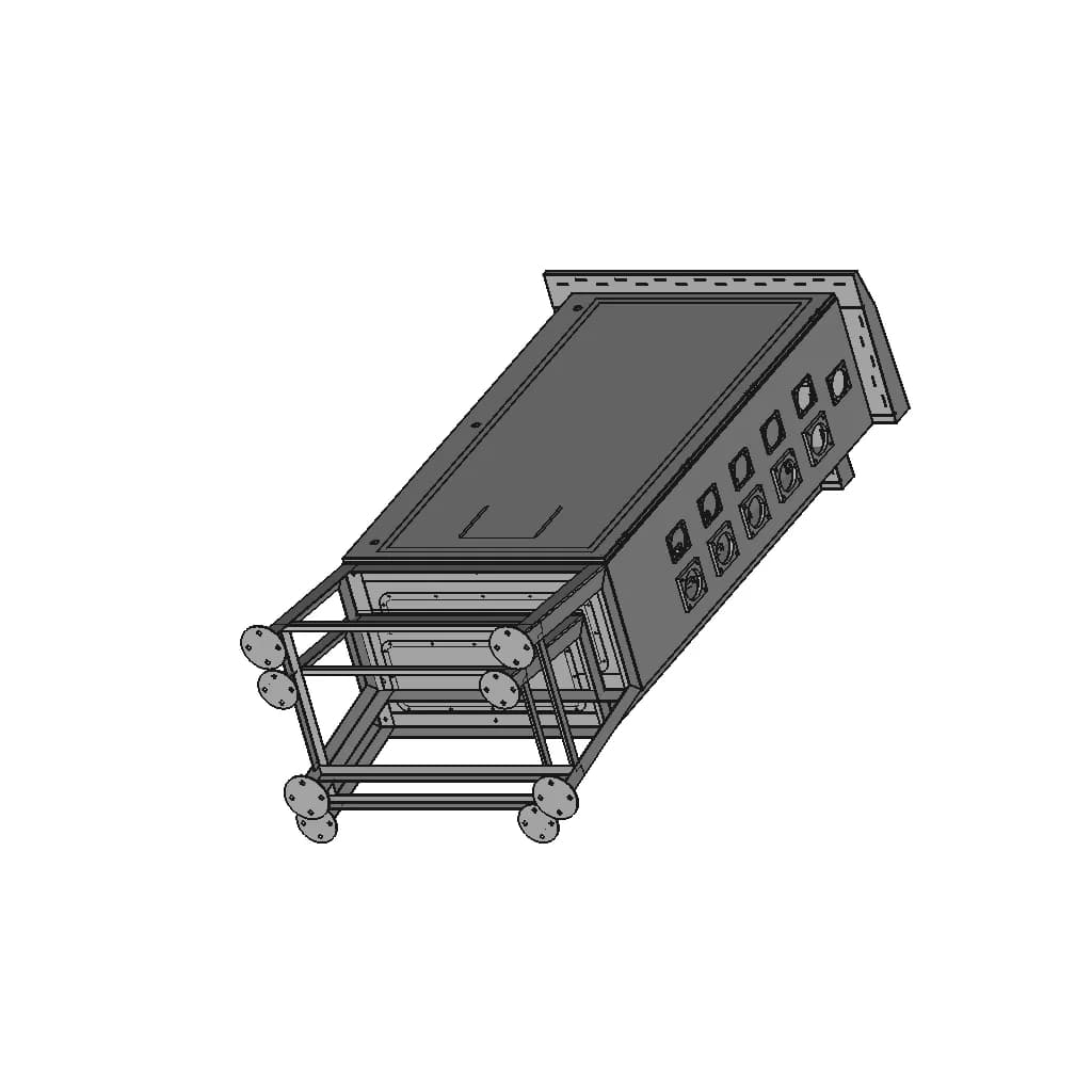 1400 X 800 X 400 Socket Panel 1 | CAD Model for Energy Systems_60_30_degree_snapshot
