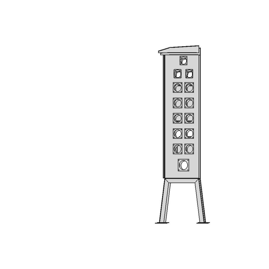 1400 X 1000 X 400 Socket Panel 1 | CAD Model for Energy Systems_0_90_degree_snapshot