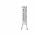 1400 X 1000 X 400 Socket Panel 1 | CAD Model for Energy Systems_0_90_degree_snapshot