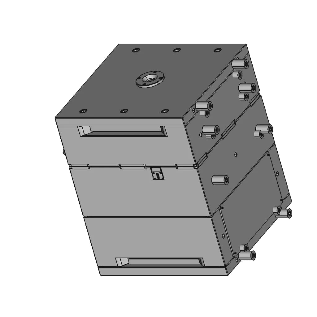 Mixer Bottom Half Injection Moulded 1 | Industrial CAD Design_60_30_degree_snapshot