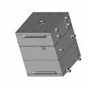 Mixer Bottom Half Injection Moulded 1 | Industrial CAD Design_60_30_degree_snapshot