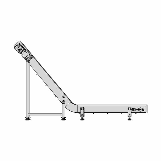 Inclined Pvc With Cleat Conveyor 1 | Industrial CAD Design