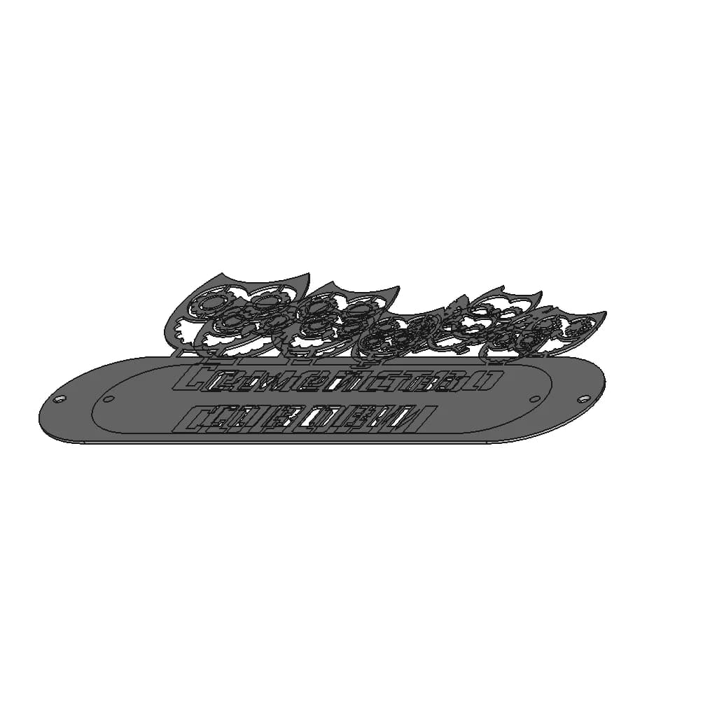 Etal Owls Sign For Front Door 1 | Industrial CAD Design_60_30_degree_snapshot