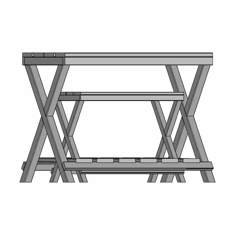 Wooden Suitcase Holder 1 | Industrial CAD Design
