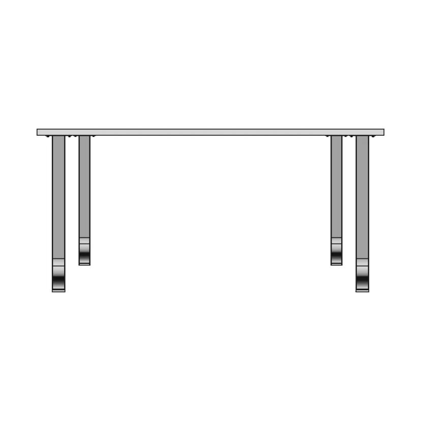 Desk With Z Shaped Leg 1 | Industrial CAD Design