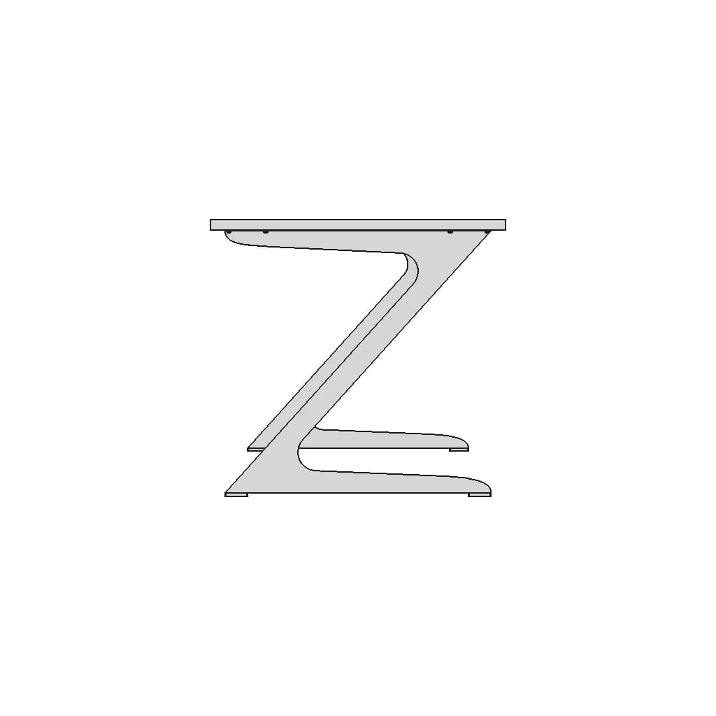 Desk With Z Shaped Leg 1 | Industrial CAD Design_0_270_degree_snapshot