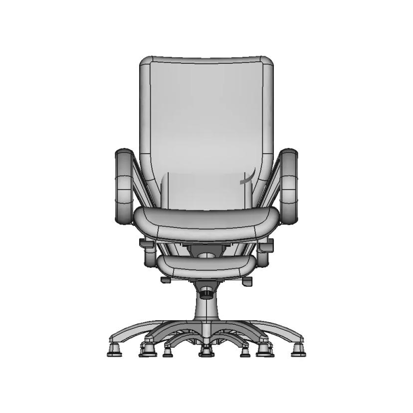 Office Chair Graffic With Glides Option 1 | Industrial CAD Design