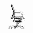 Office Chair Graffic With Glides Option 1 | Industrial CAD Design_0_270_degree_snapshot