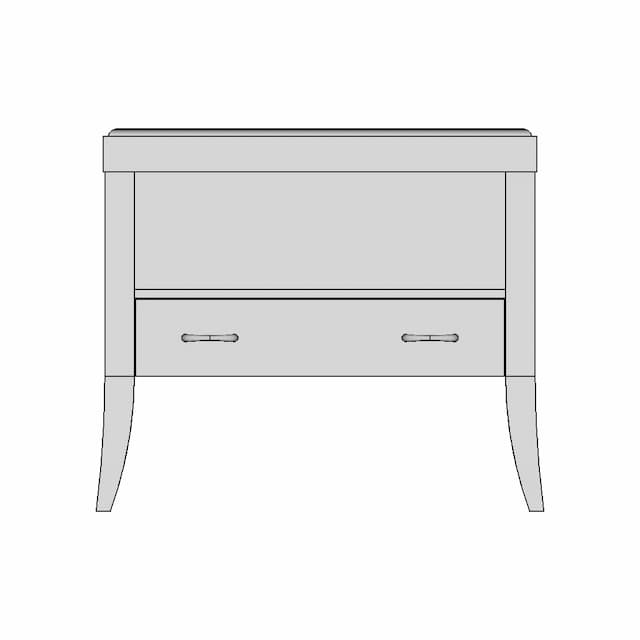 Bedside Table 28 | Industrial CAD Design