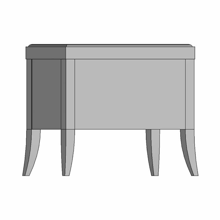 Bedside Table 28 | Industrial CAD Design