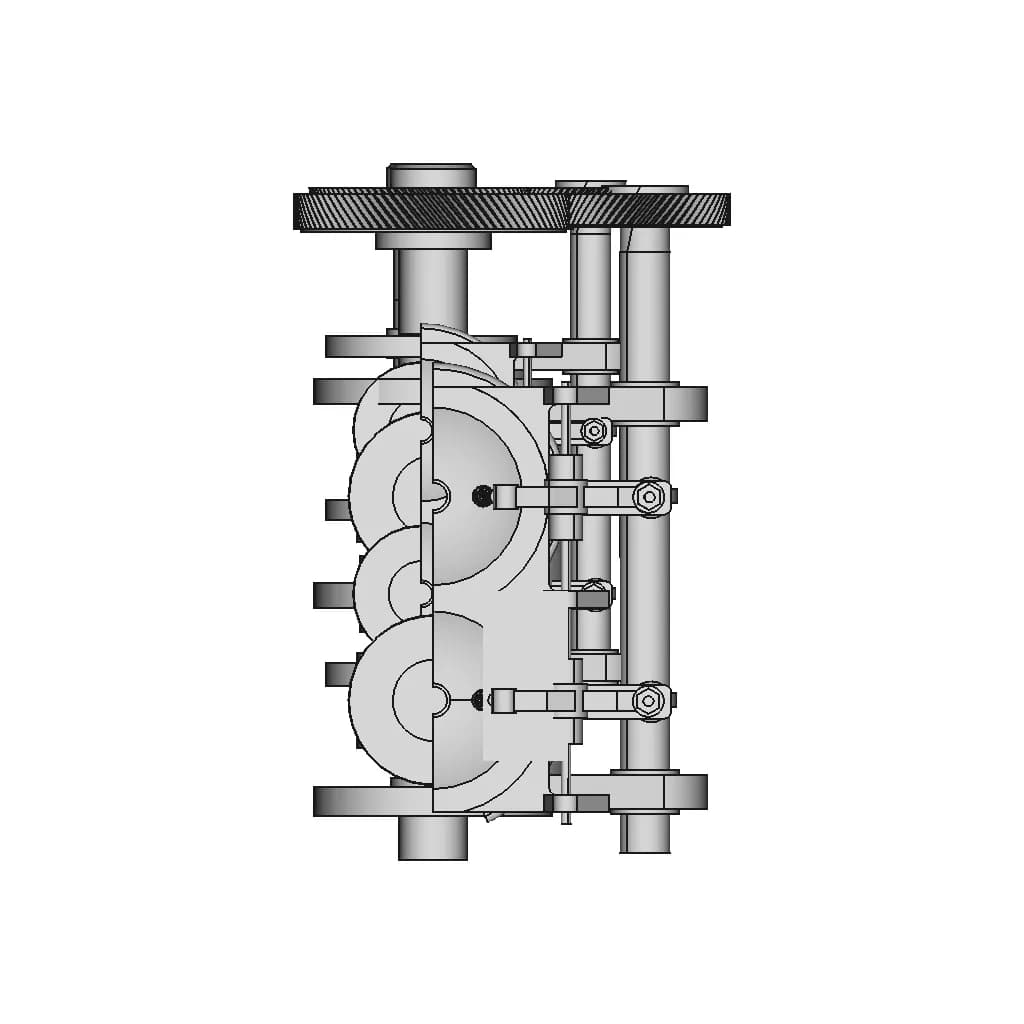 2 Cylinder Engine 18 | Industrial CAD Design_270_0_degree_snapshot