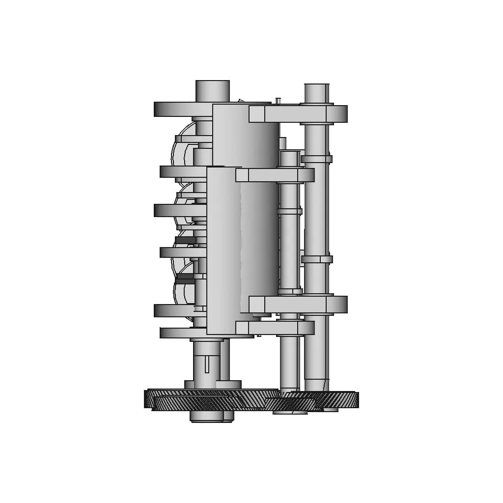 2 Cylinder Engine 18 | Industrial CAD Design_90_0_degree_snapshot