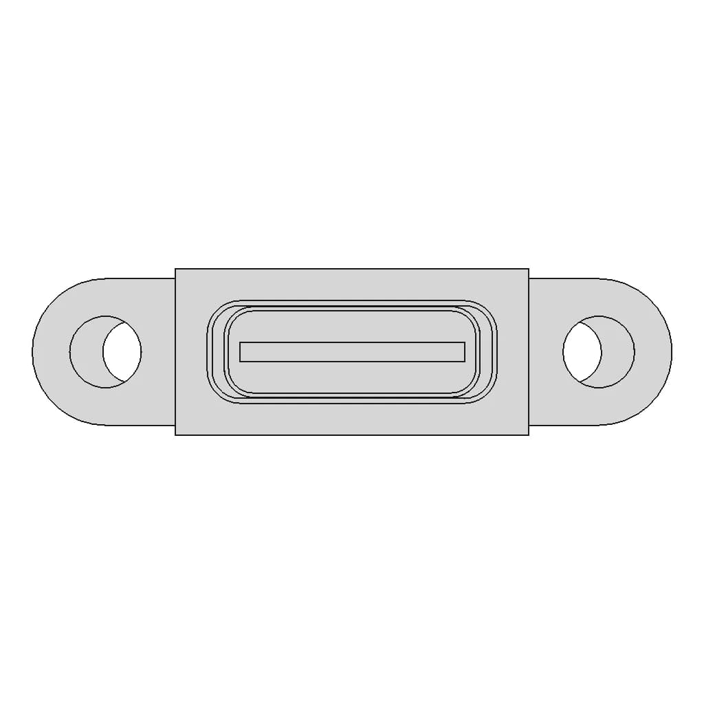 Usb C Socket With Panel Mounting 1 | CAD Model for Energy Systems_0_0_degree_snapshot
