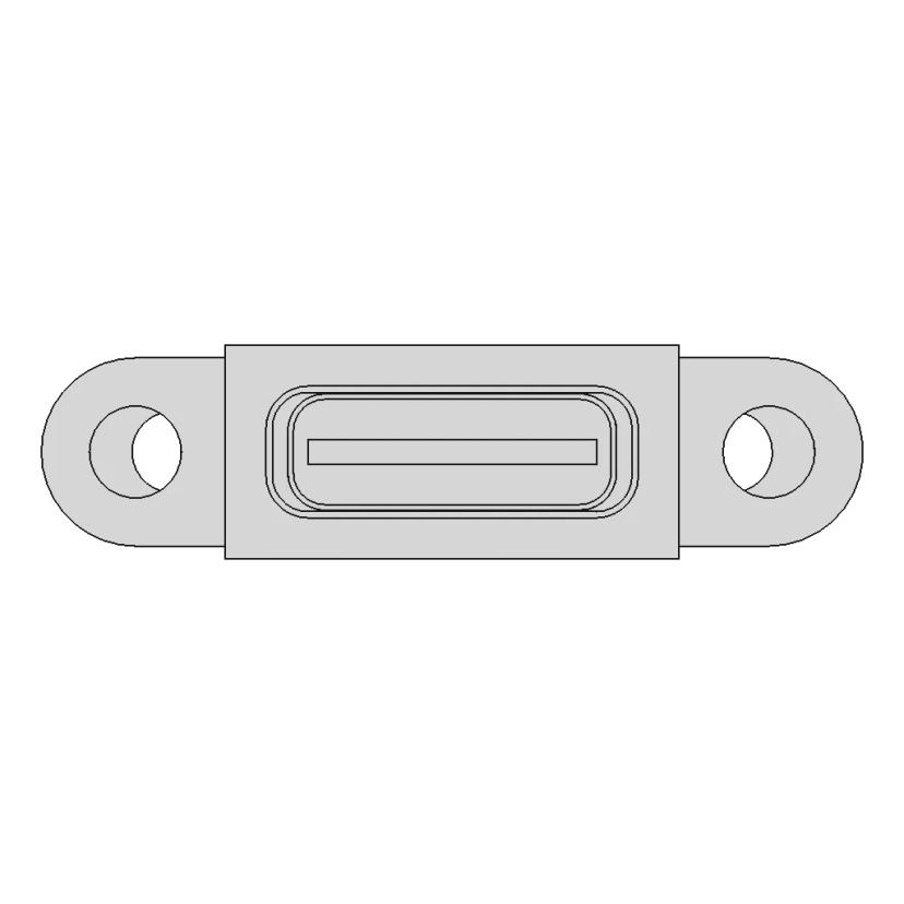 Usb C Socket With Panel Mounting 1 | CAD Model for Energy Systems