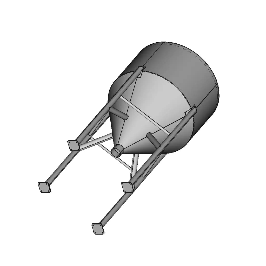 Powder Packing Ribbon Blender Machine 1 | CAD Model for Energy Systems_60_30_degree_snapshot