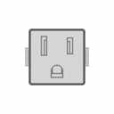 U S Panel Mount 110V Power Outlet 1 | CAD Model for Energy Systems_0_0_degree_snapshot