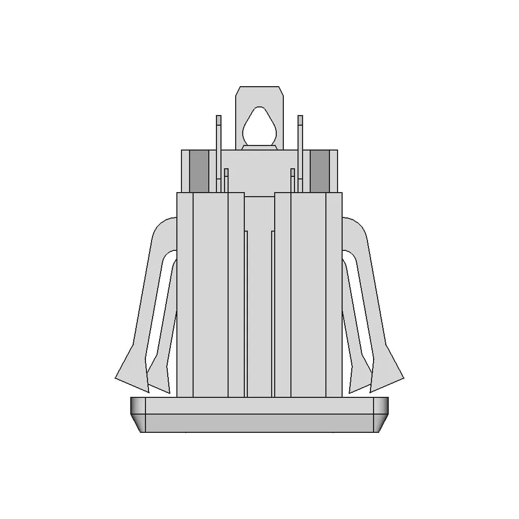 U S Panel Mount 110V Power Outlet 1 | CAD Model for Energy Systems_270_0_degree_snapshot