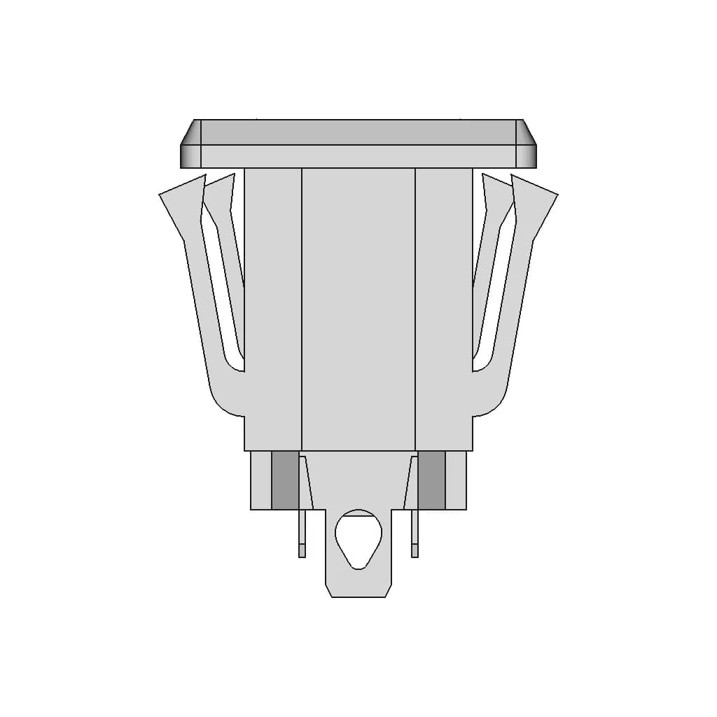 U S Panel Mount 110V Power Outlet 1 | CAD Model for Energy Systems_90_0_degree_snapshot