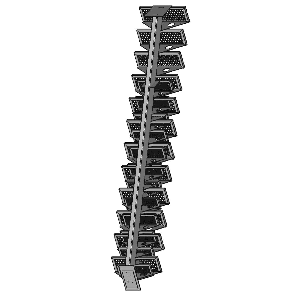 Solidworks Weldments Practice Guide Staircase Weldments 1 | CAD Model for Energy Systems_60_30_degree_snapshot
