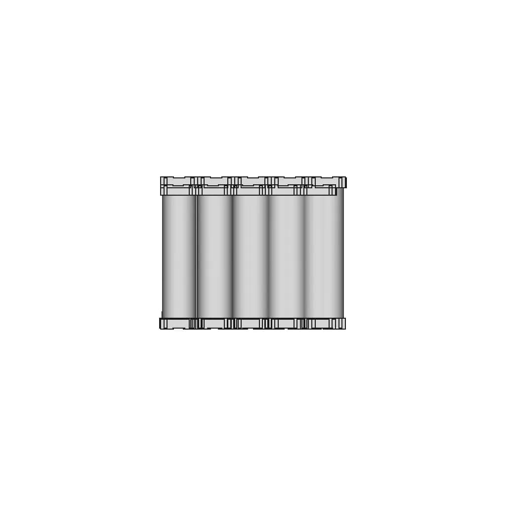 Lifepo4 32140 12S5P 1 | CAD Model for Energy Systems_90_0_degree_snapshot