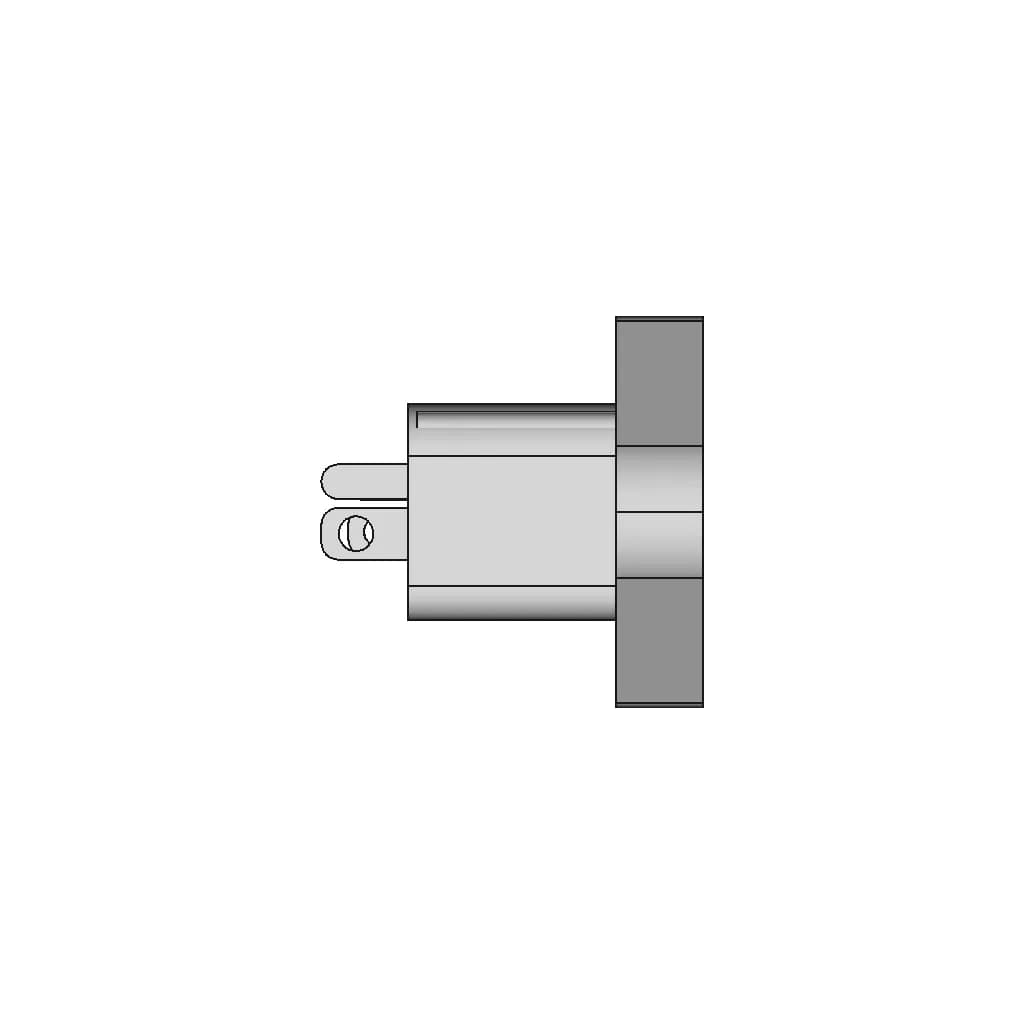 3 Pin Connector C14 Connector 15A 1 | CAD Model for Energy Systems_0_270_degree_snapshot