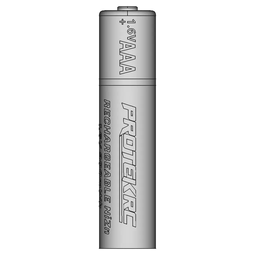 Protek Rc Hv Aaa Nizn 1 6V 900Mwh | CAD Model for Energy Systems_90_0_degree_snapshot