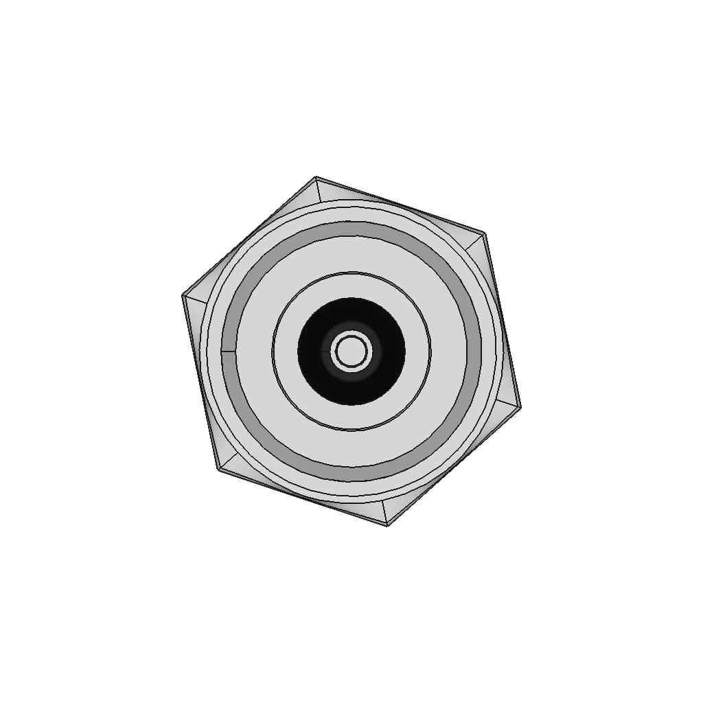 Dc Connector 5 5 X 2 1Mm Panel | CAD Model for Energy Systems_0_0_degree_snapshot
