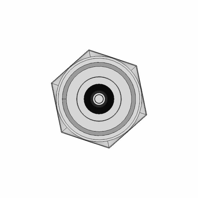 Dc Connector 5 5 X 2 1Mm Panel | CAD Model for Energy Systems