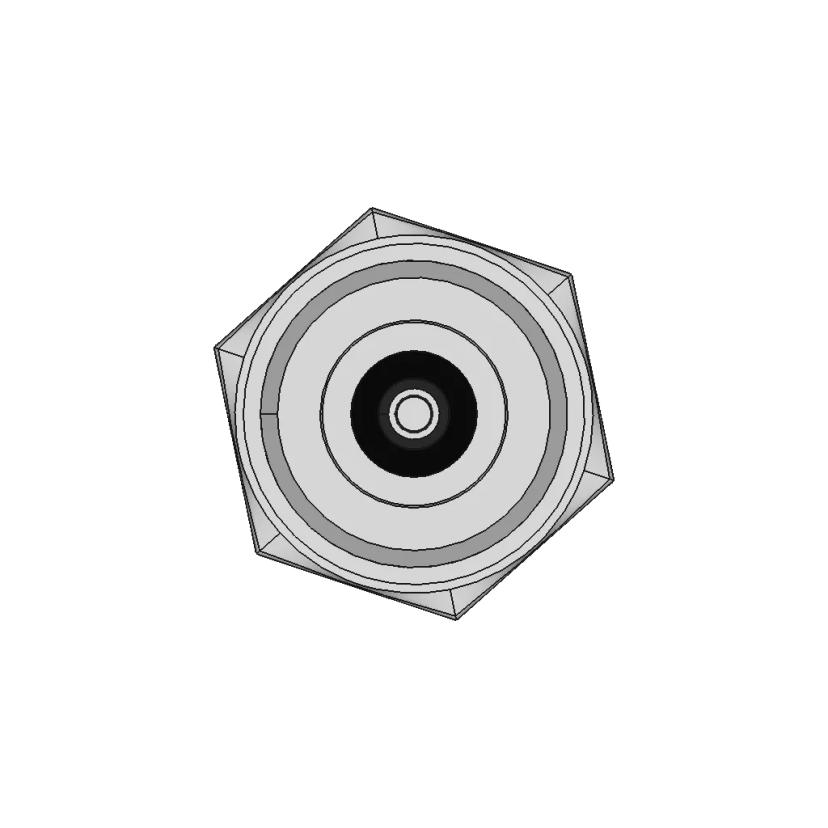 Dc Connector 5 5 X 2 1Mm Panel | CAD Model for Energy Systems