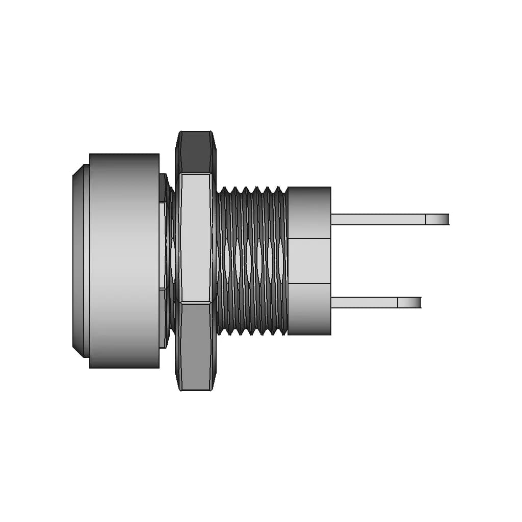 Dc Connector 5 5 X 2 1Mm Panel | CAD Model for Energy Systems_0_90_degree_snapshot
