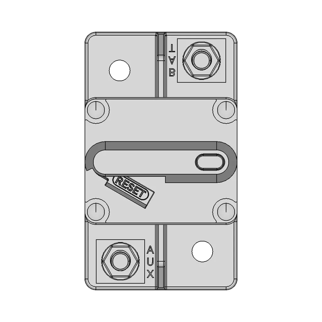 Bussmann 80A Circuit Breaker 285080 1 | CAD Model for Energy Systems_0_0_degree_snapshot