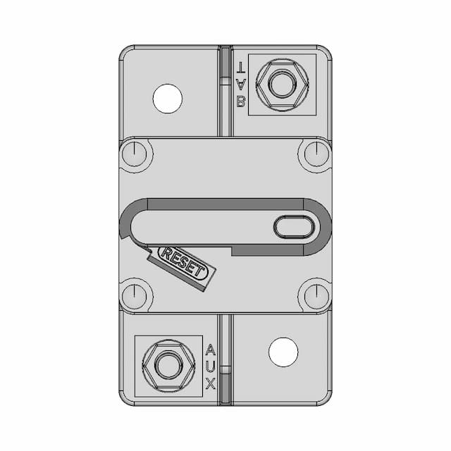 Bussmann 80A Circuit Breaker 285080 1 | CAD Model for Energy Systems