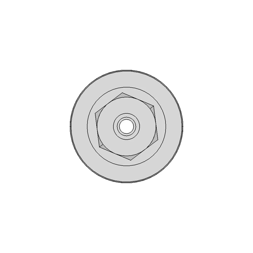 Bulkhead Union 1By2 F X 1By4 In Tube | CAD Model for Energy Systems_0_0_degree_snapshot