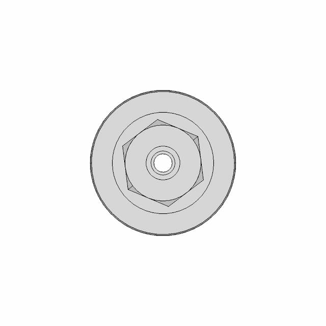 Bulkhead Union 1By2 F X 1By4 In Tube | CAD Model for Energy Systems