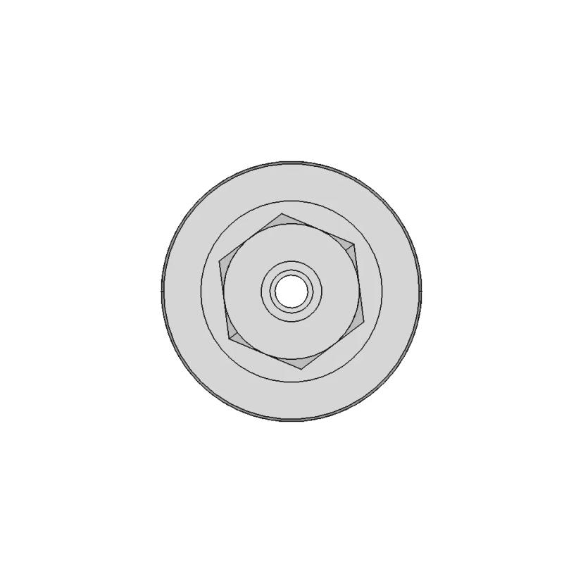 Bulkhead Union 1By2 F X 1By4 In Tube | CAD Model for Energy Systems