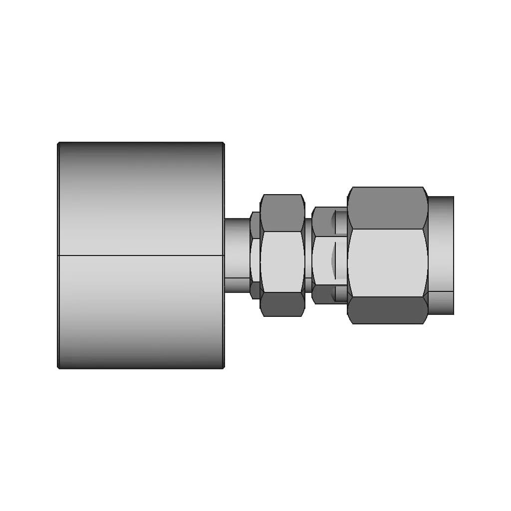 Bulkhead Union 1By2 F X 1By4 In Tube | CAD Model for Energy Systems_0_270_degree_snapshot