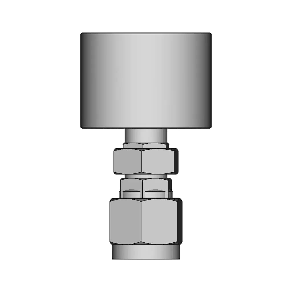 Bulkhead Union 1By2 F X 1By4 In Tube | CAD Model for Energy Systems_270_0_degree_snapshot