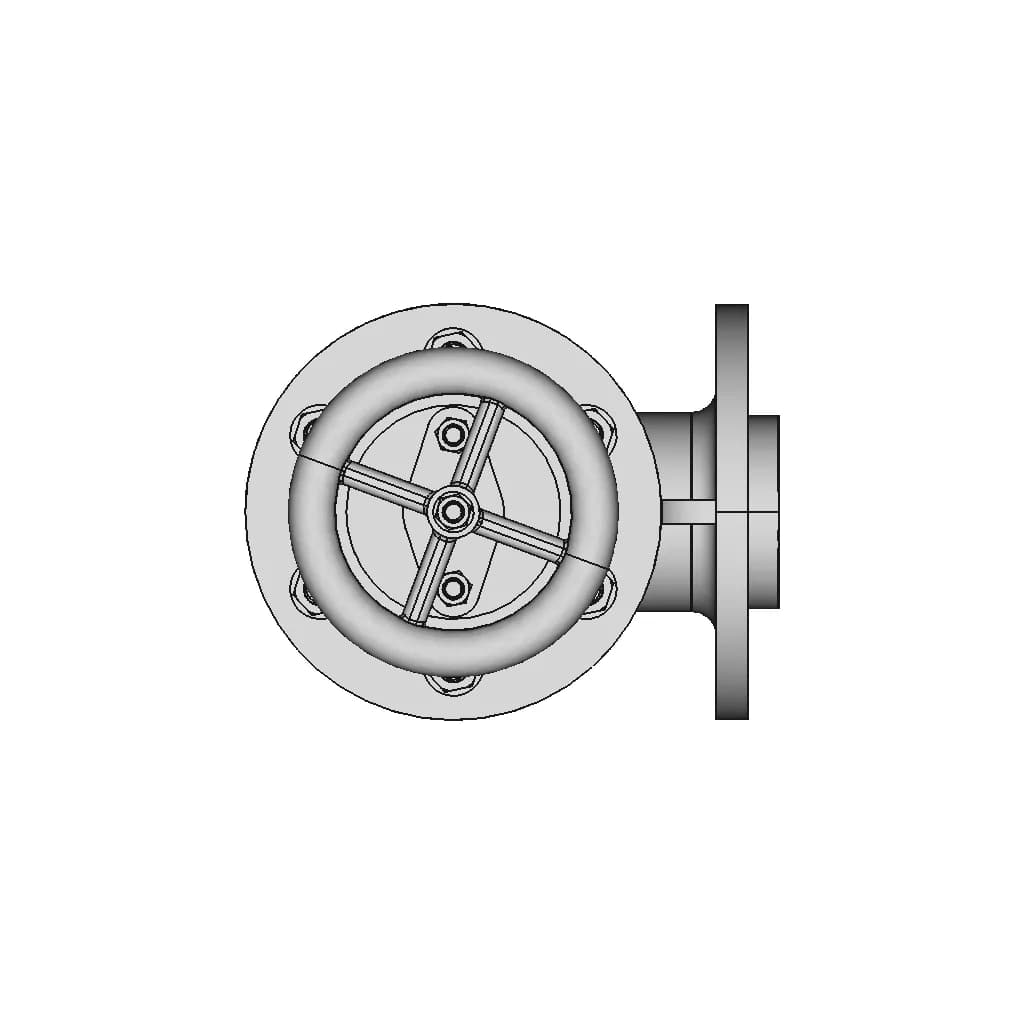 Boiler Feed Check Valve 1 | CAD Model for Energy Systems_270_0_degree_snapshot