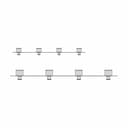 Metal Door Hanger With 4 Double Hooks And | Industrial CAD Design_270_0_degree_snapshot