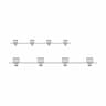 Metal Door Hanger With 4 Double Hooks And | Industrial CAD Design_270_0_degree_snapshot