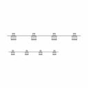 Metal Door Hanger With 4 Double Hooks And | Industrial CAD Design_90_0_degree_snapshot