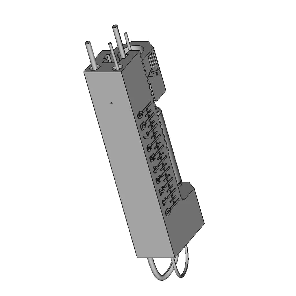 Four Wire Carriage For Measuring Battery Capacity Kelvin | CAD Model for Energy Systems_60_30_degree_snapshot