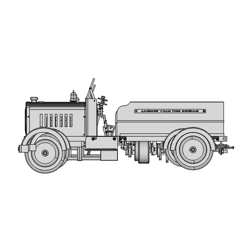 Driven Steam Fire Engine 1 | CAD Model for Energy Systems_90_0_degree_snapshot