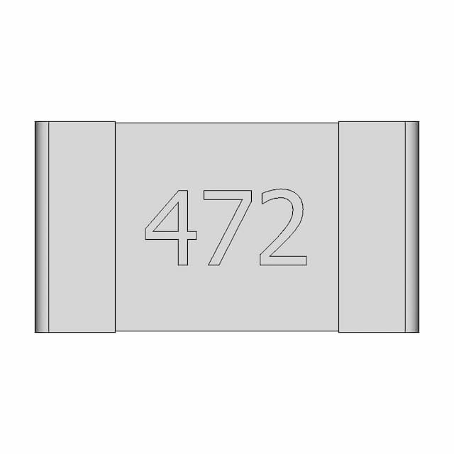 Resistencia Smd 472 0603 1 | CAD Model for Energy Systems